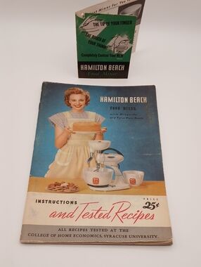 1948 Hamilton Beach Food Mixer Instruction & Recipes Booklet